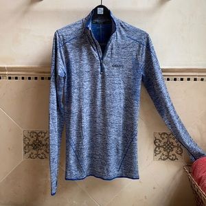 Craft blue heather athletic half-zip